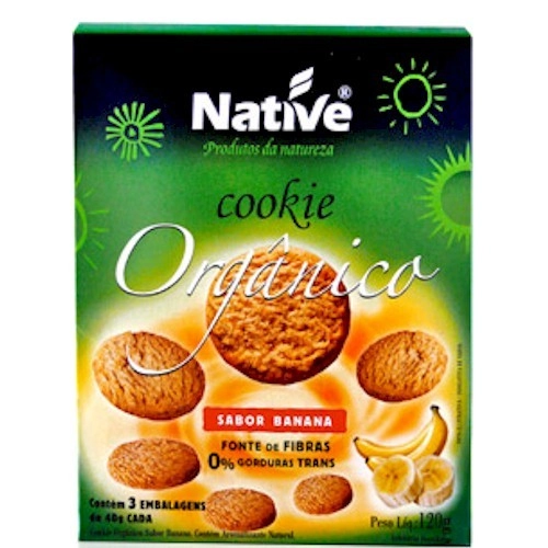 Cookie Orgânico Sabor Banana Native 120g