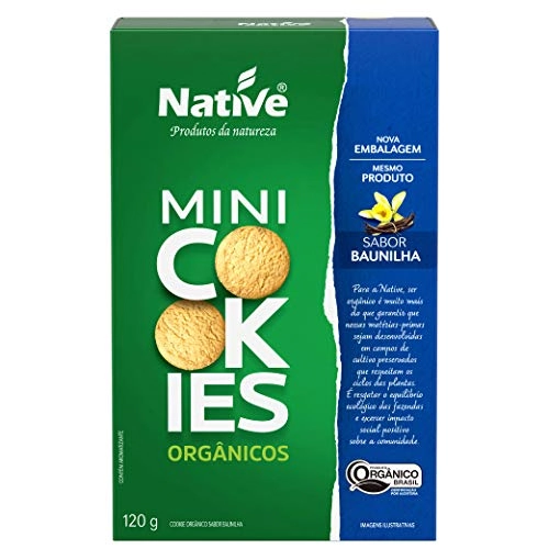 Cookie Orgânico Sabor Baunilha Native 120g