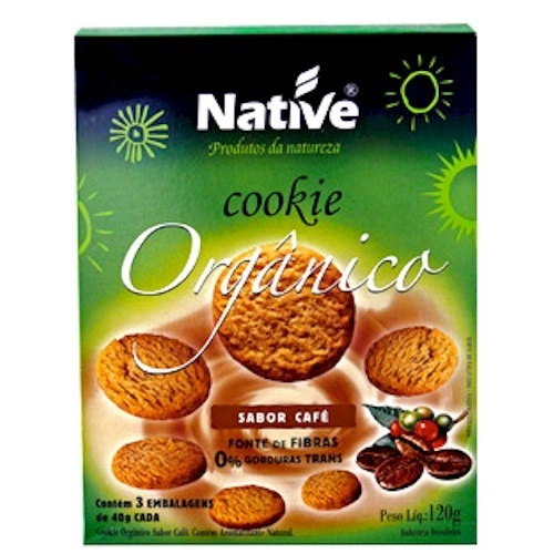 Cookie Orgânico Sabor Café Native 120g