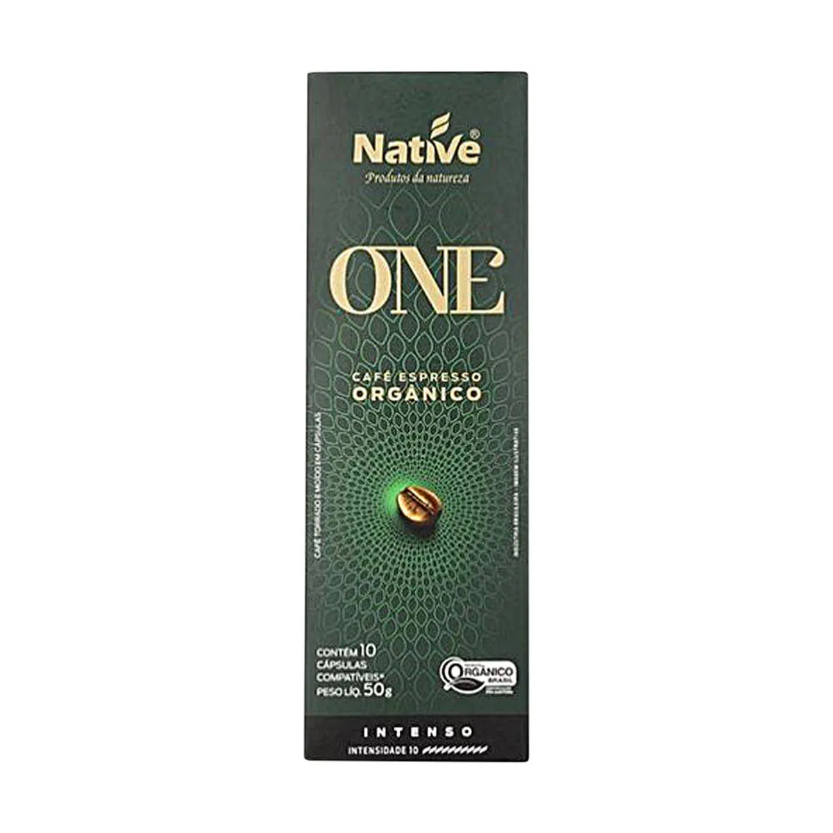 Cápsulas De Café Orgânico NATIVE One Intenso Caixa 10 Unidades 50g