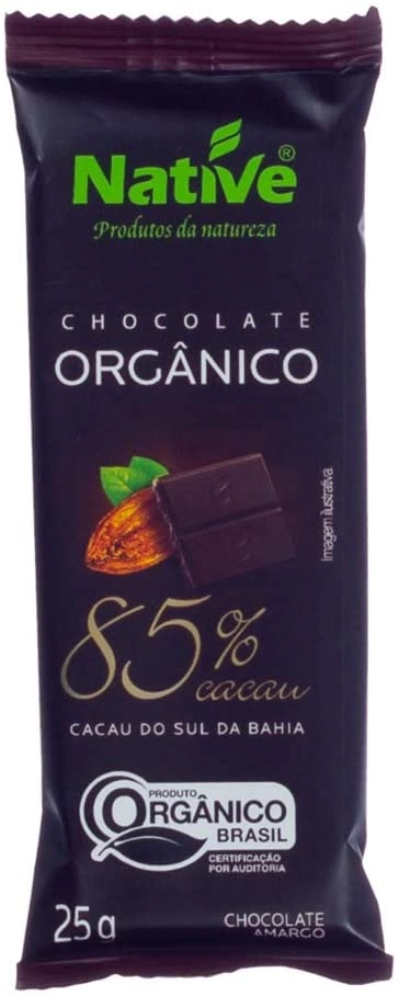 Choc Native 25g Org 85 Cacau