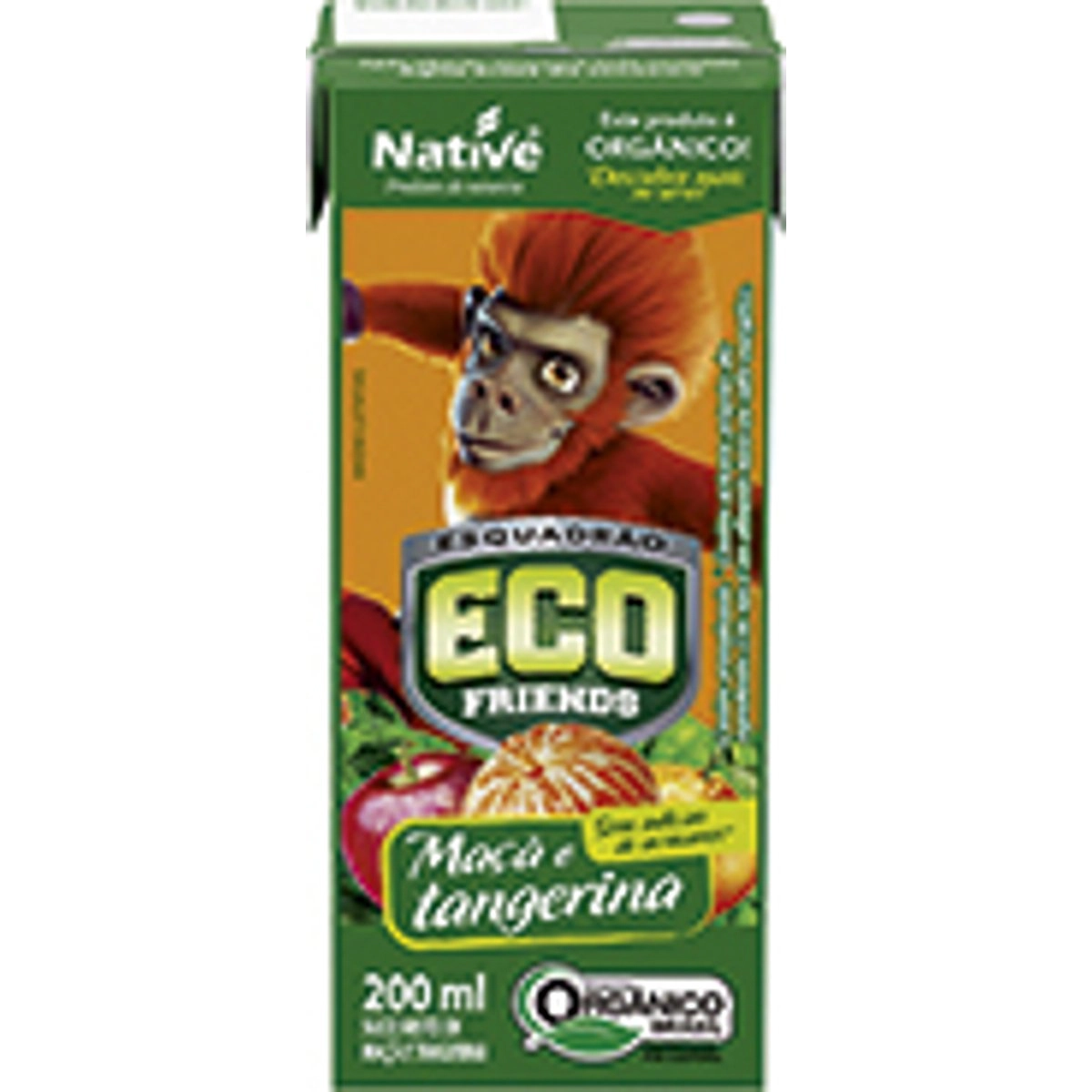 Néctar Orgânico Sabor Maçã e Tangerina NATIVE 200 g