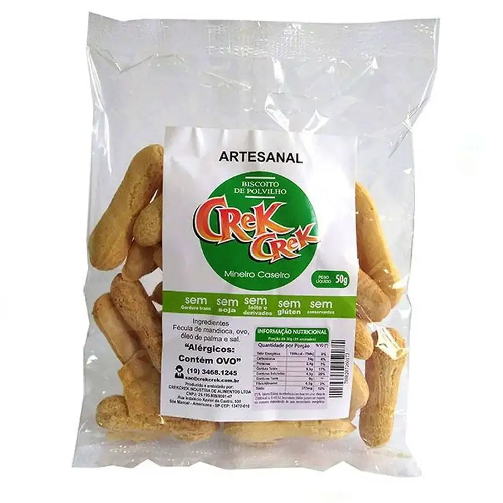 Biscoito Polvilho Crek Crek Mineiro Caseiro