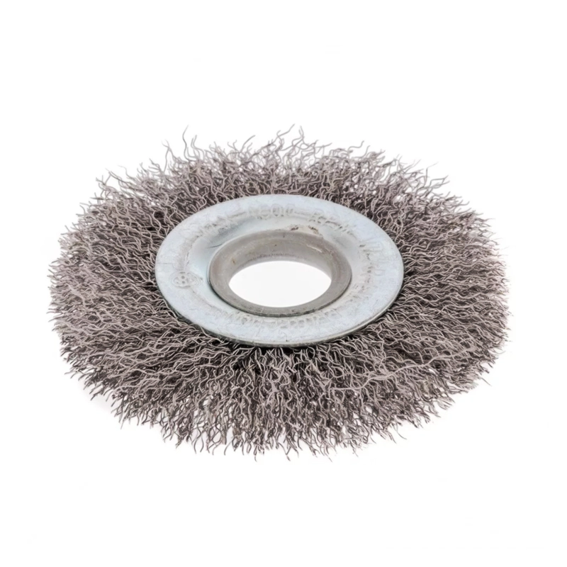 Escova Circular Miniatura Aço Carbono Ondulada 75 X 13 X Furo 1/2