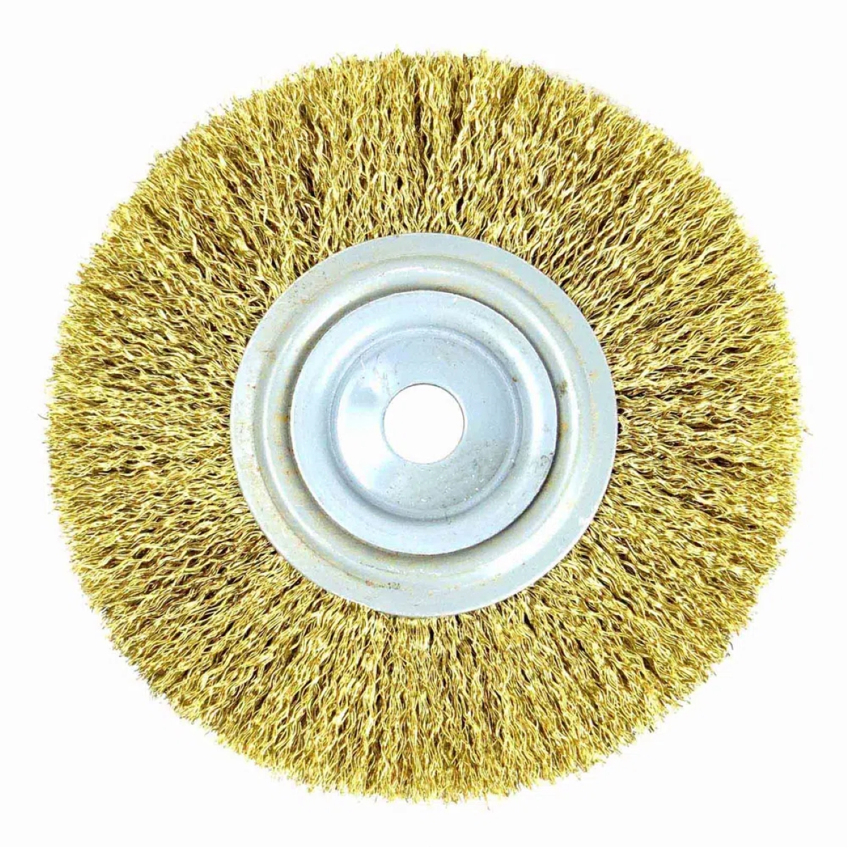 Escova Circular Ondulada De Aço Latonado 6 X 1/2 Polegadas