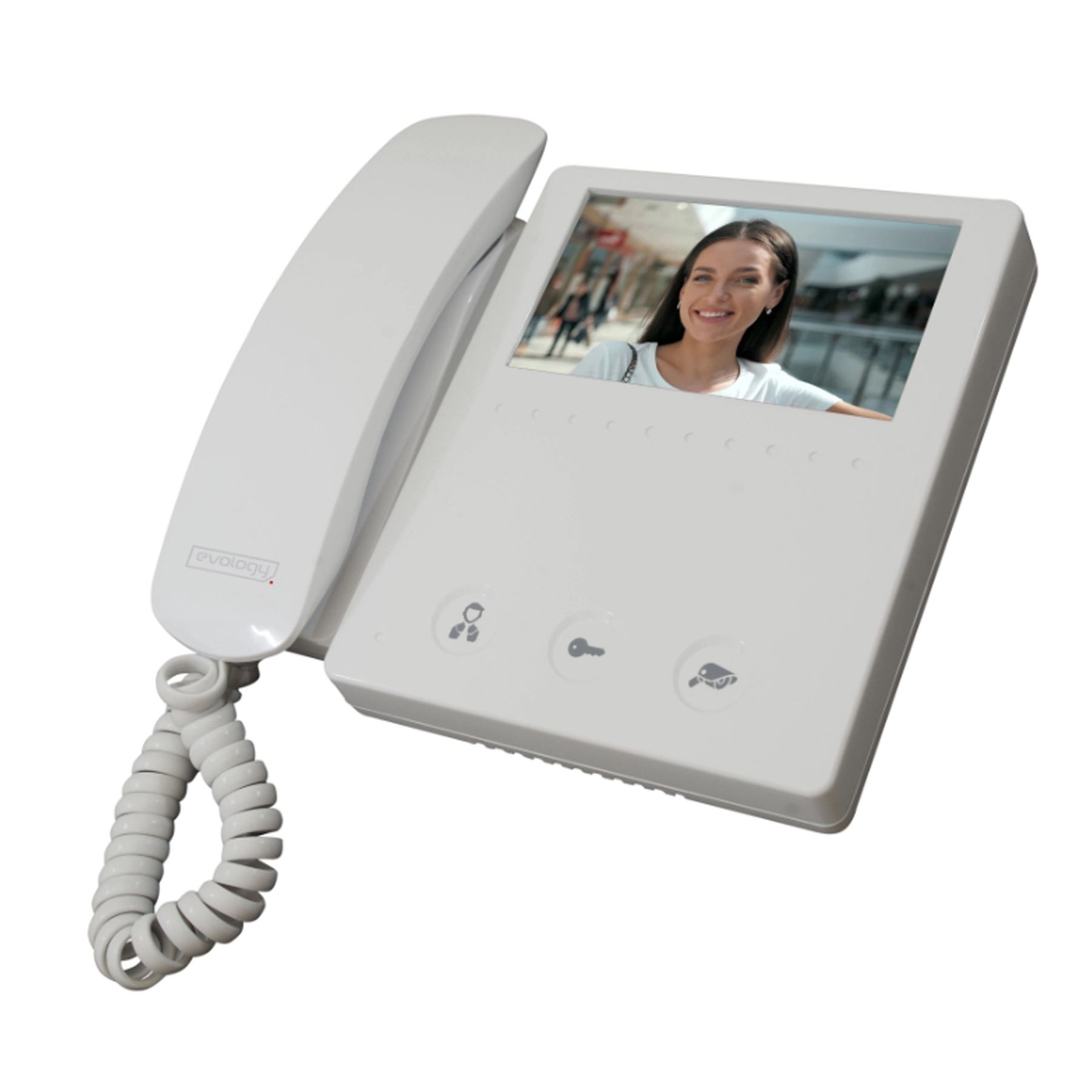 Extensão para Vídeo Porteiro 4.3 EV4000 Branco Evology