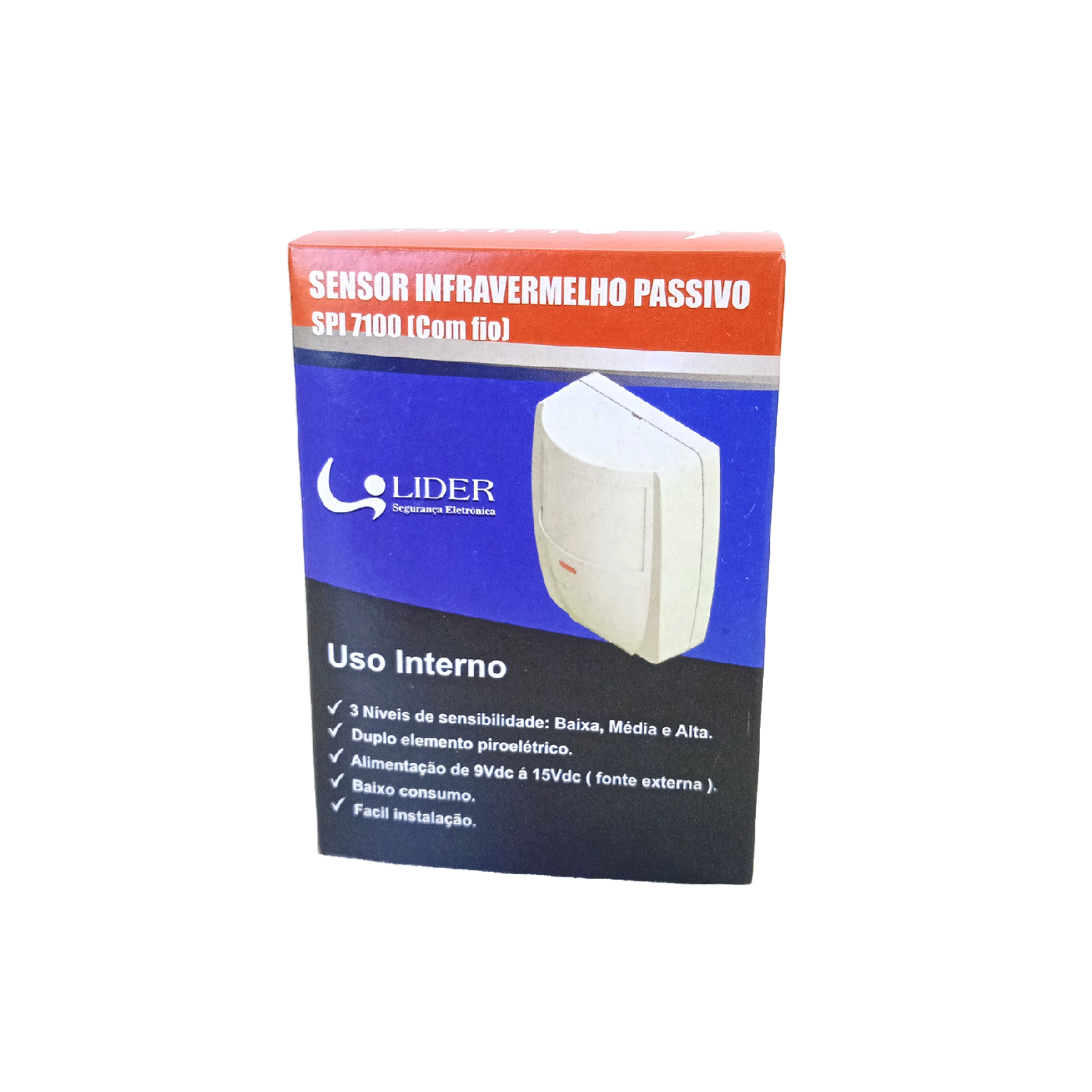 Sensor Infravermelho Passivo Com Fio SPI7100 Lider