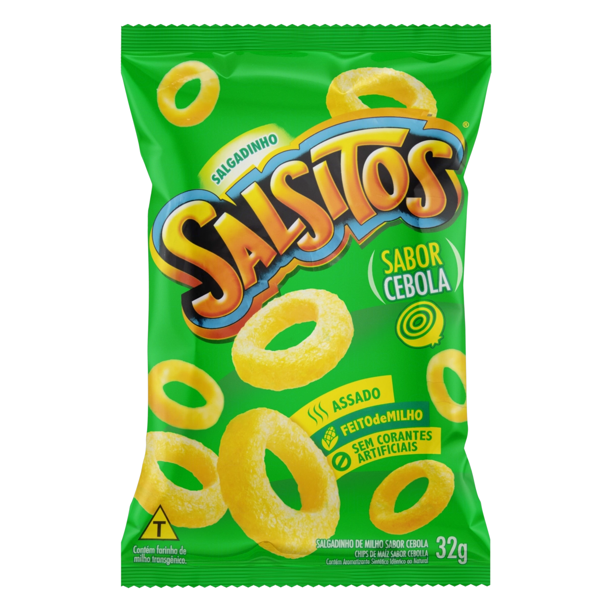 Salgadinho De Milho Cebola Salsitos Pacote 32g