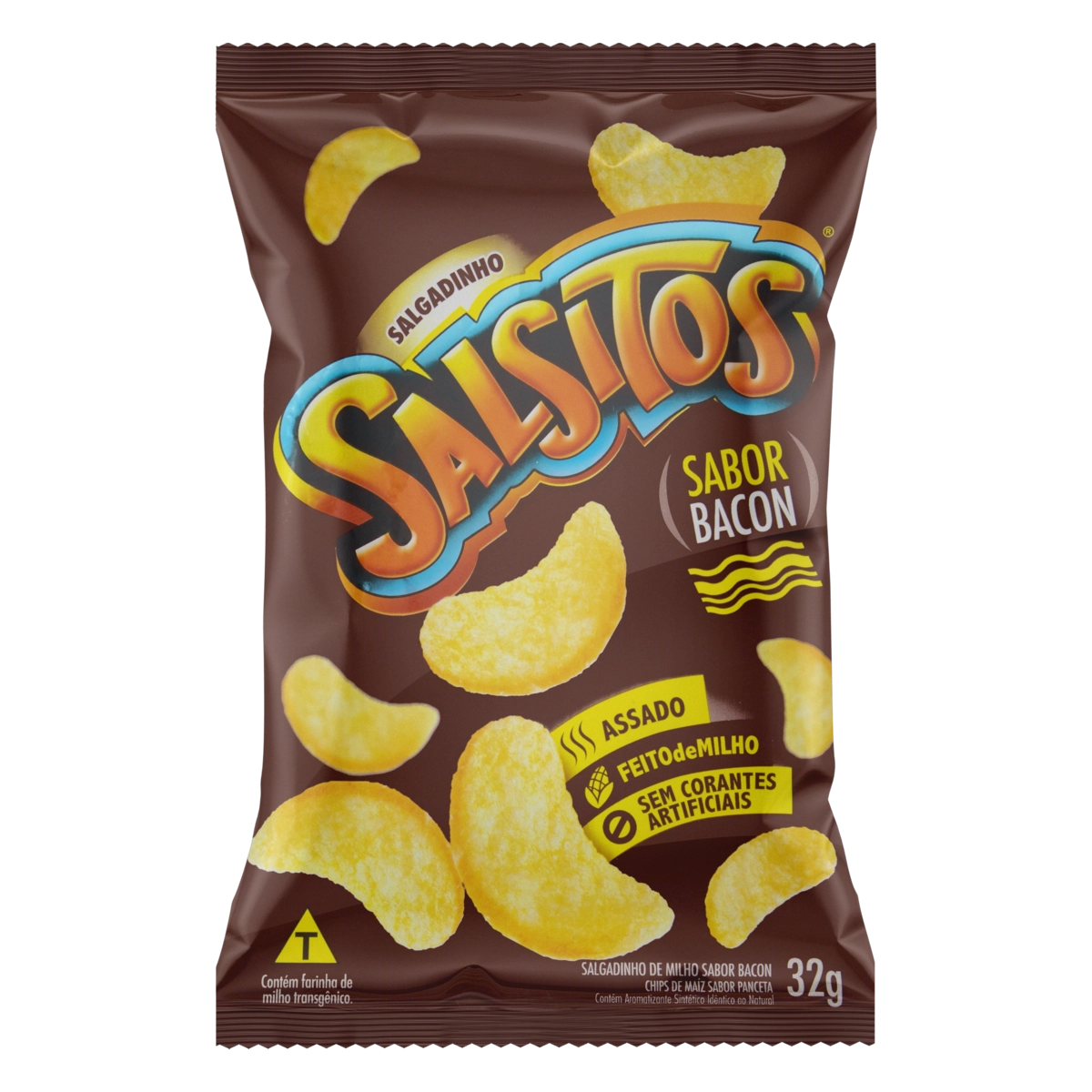 Salgadinho De Milho Bacon Salsitos Pacote 32g