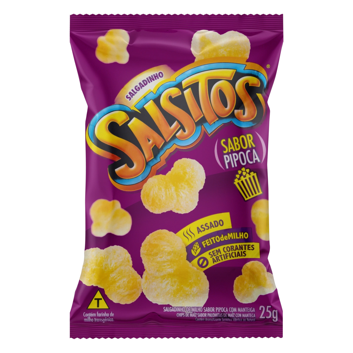 Salgadinho De Milho Pipoca Salsitos Pacote 25g