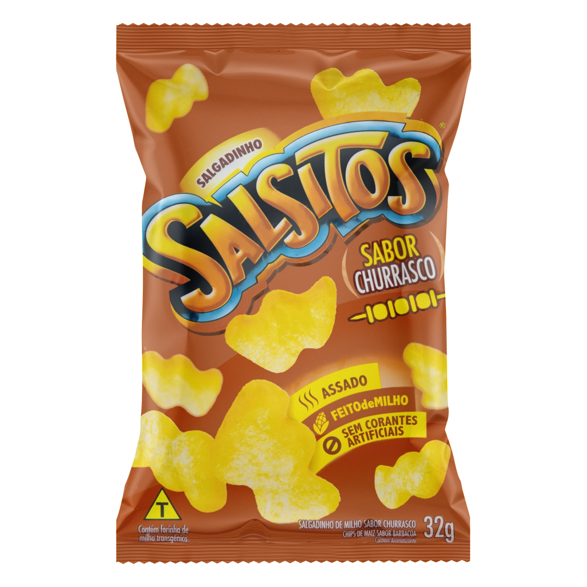 Salgadinho De Milho Churrasco Salsitos Pacote 32g