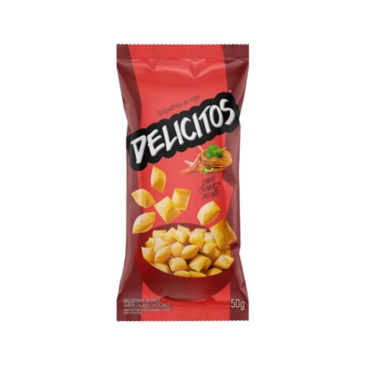 Salgadinho de Trigo Calabresa Delicitos 50 g