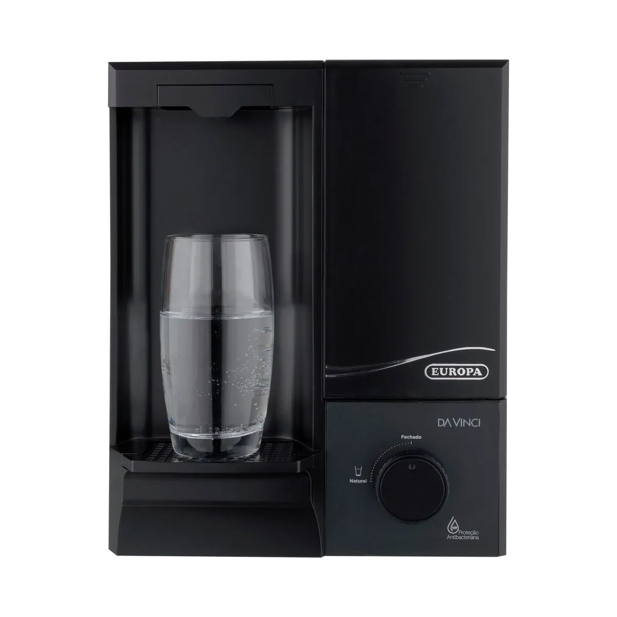 Purificador de Água Natural Da Vinci Antibacteriano - Preto