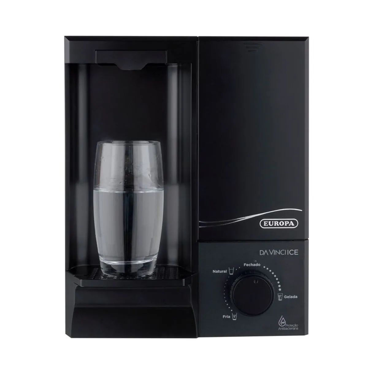 Purificador de Água Gelada Europa Da Vinci Ice HF Inox - 220 V - Preto