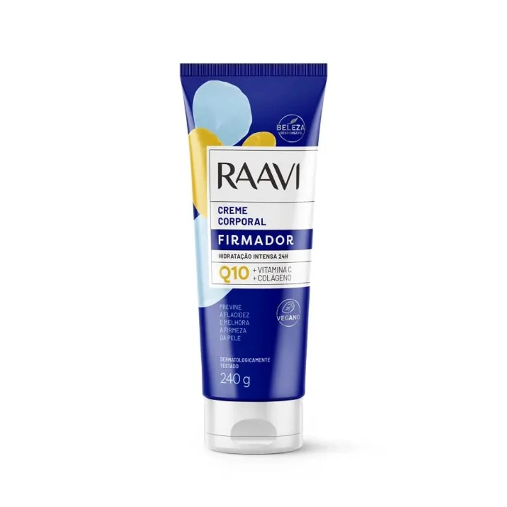 Creme Corporal Firmador Raavi Q10 Bisnaga 240g