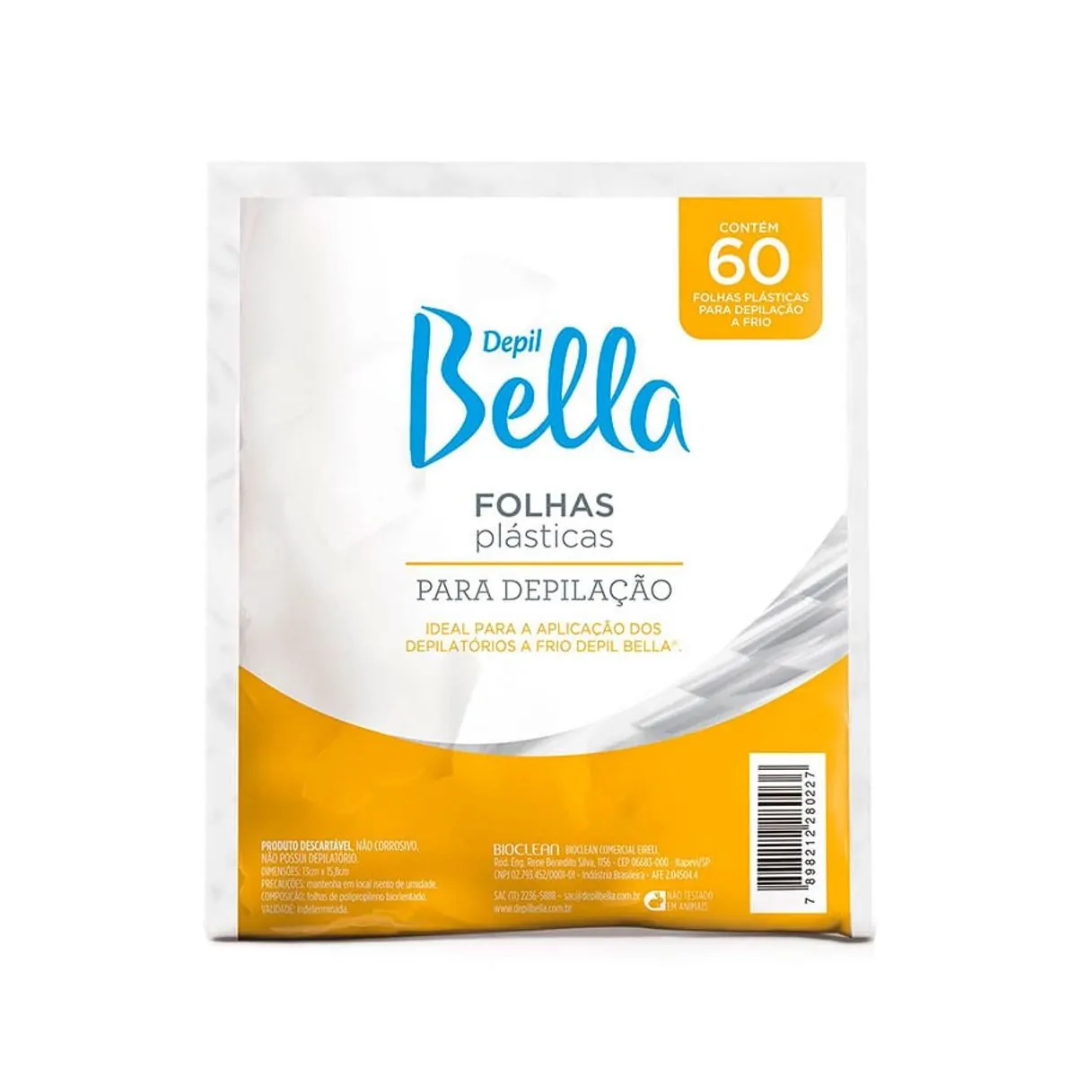 Depil Bella Folhas Depilação Plásticas C/60 Unidades
