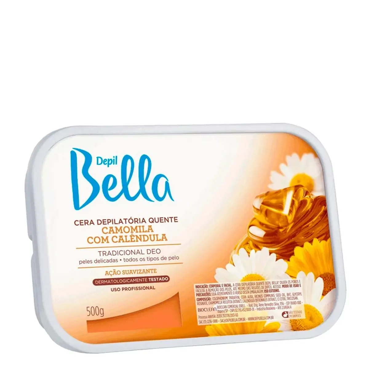 Cera Quente em Barra Depil Bella Camomila e Calêndula Deo 500 g