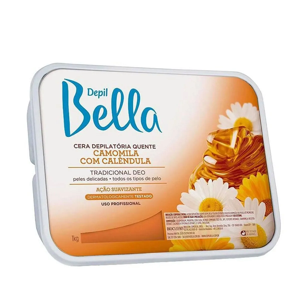 Cera Quente em Barra Depil Bella Camomila e Calêndula Deo 1 Kg