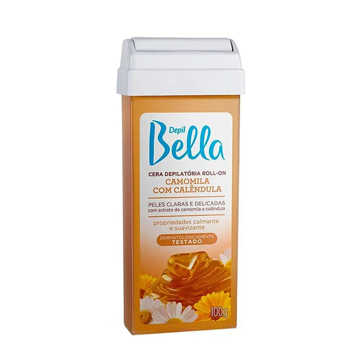 Cera Quente Depil Bella Camomila Com Calêndula Refil Roll On