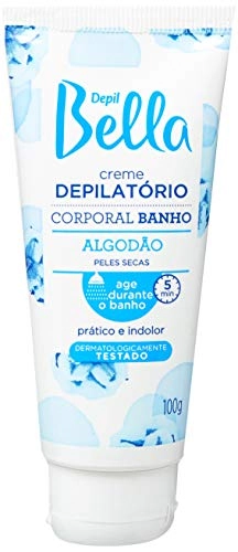 Creme Depilatório Corporal Para Banho Algodão Depil Bella 100 g