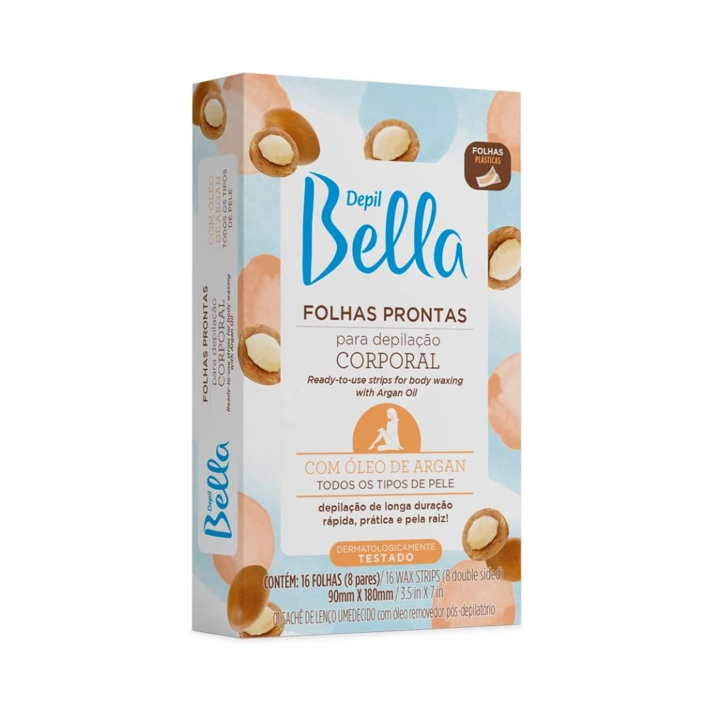Depil Bella Lencos Prontos Corp C/16 Oleo De Argan