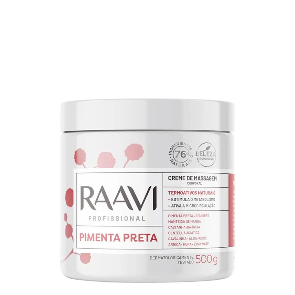 Raavi Cr Mass Corp 500g Pimenta Preta