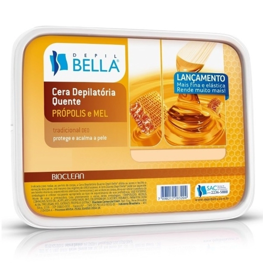 Cera Depilatória Propólis 800g Depil Bella