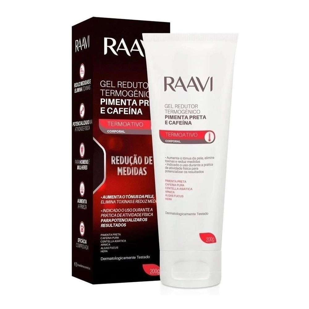 Raavi Gel Redutor Termogenico 200 Gr Pa0532
