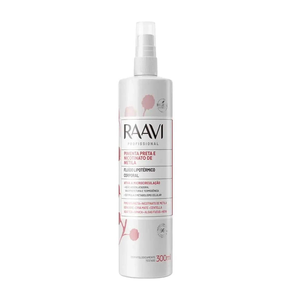 Fluido Corporal Raavi Lipotermico Pimenta Preta E Nicotinato De Metila 300ml