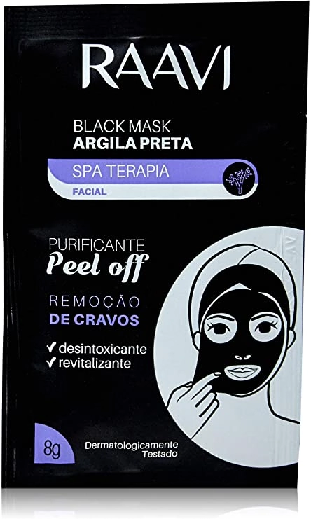 Caixa Máscara Preta - Peel Off Black Mask Raavi | 50 un.