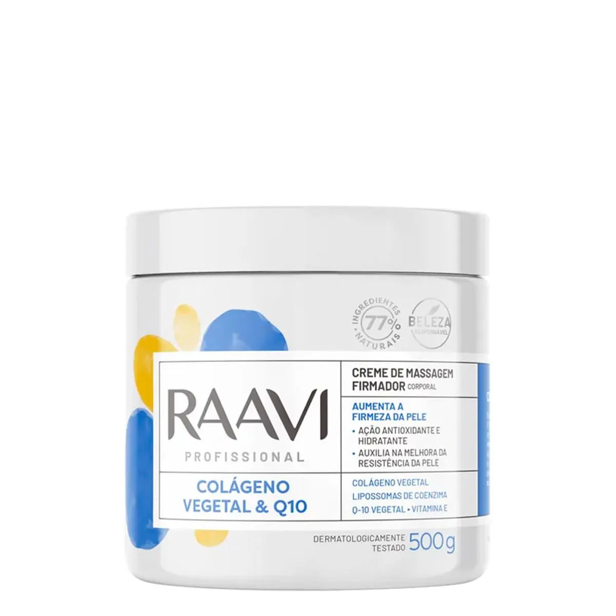 Creme P/massagem Raavi Q 10 Colageno Vegetal 500g