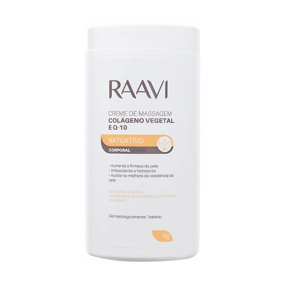 Creme P/massagem Raavi Q 10 Colageno Vegetal 1kg