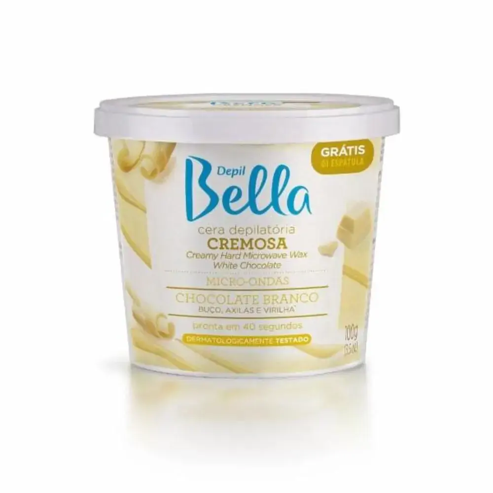 Depil Bella Cera Microondas 100g Chocolate Branco