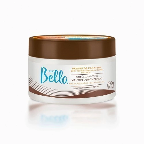 Depil Bella Mousse Parafina Corp 250g Oleo De Coco