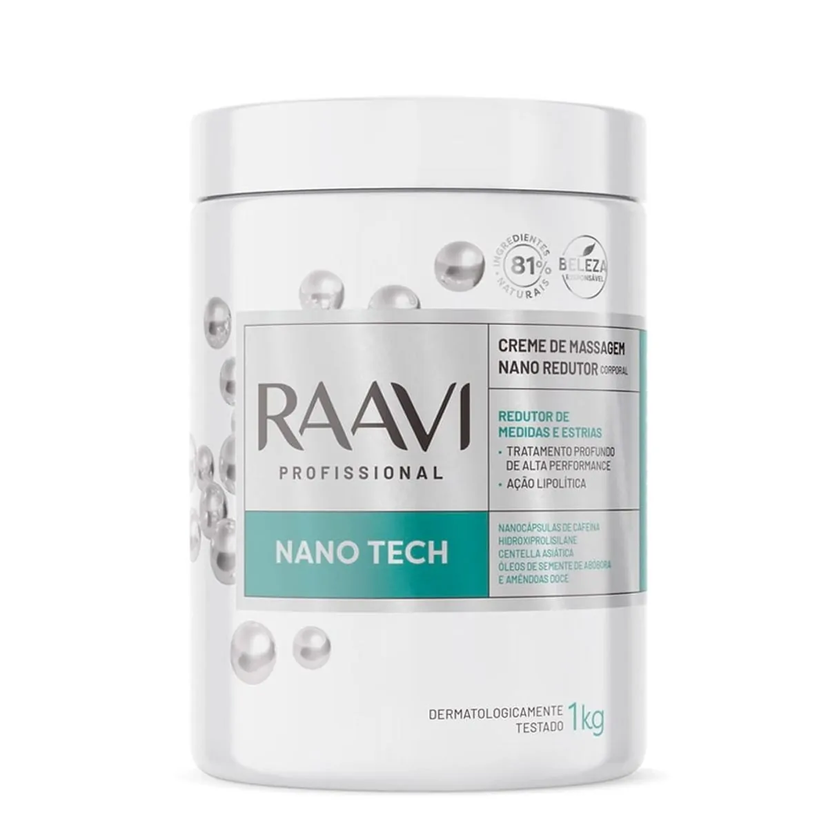 Creme Corporal Raavi Redutor Nano Fittie 1kg