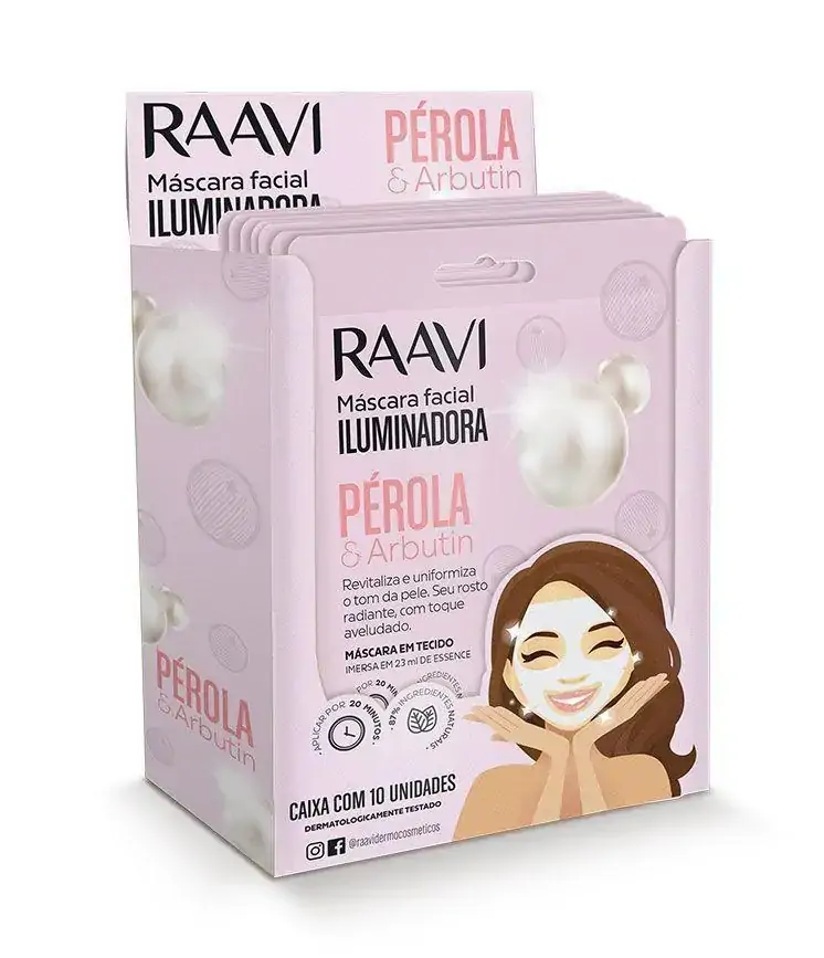Mascara Facial Iluminadora Perola E Arbutin