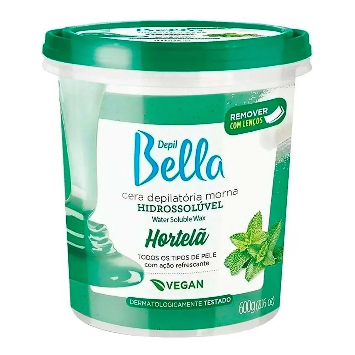 Cera Dep Hidro Natural Hortelã Refrescante 600gr