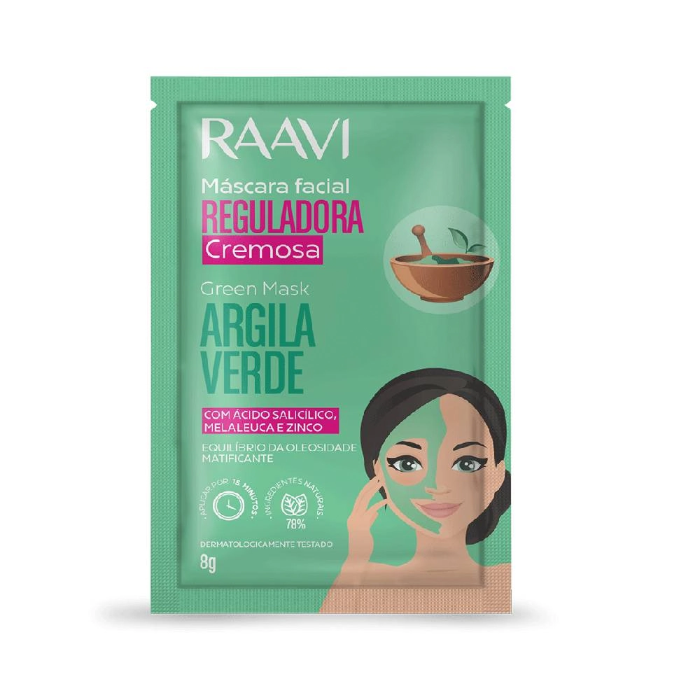 Raavi Masc Fac Regu Crem Argila Ver 8g Pa0678