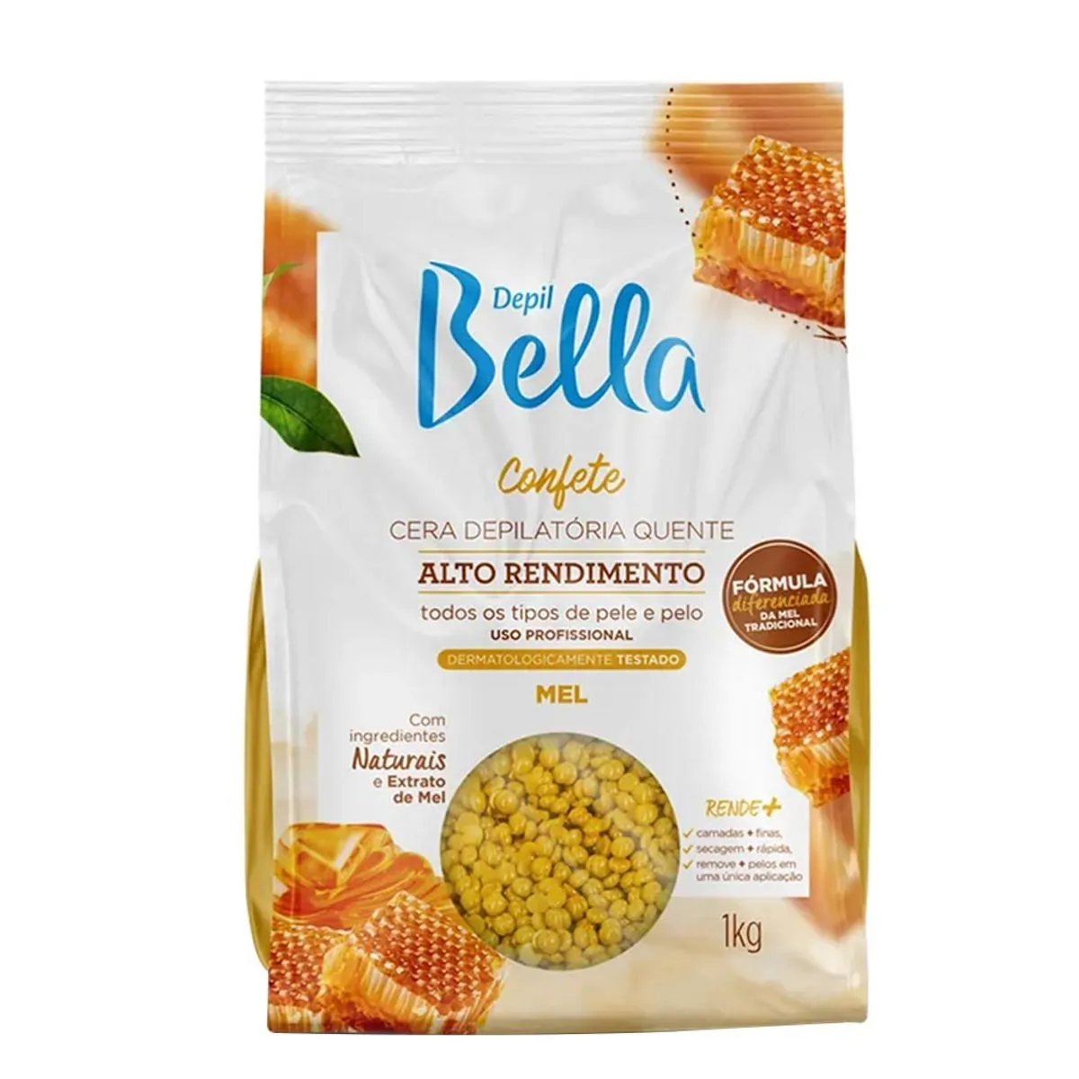 Depil Bella Cera Confete 1kg Mel