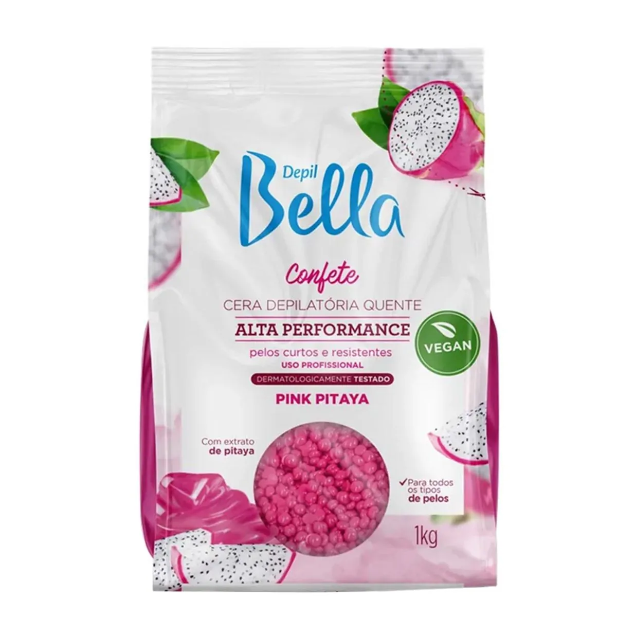Depil Bella Cera Confete 1kg Pink Pitaya