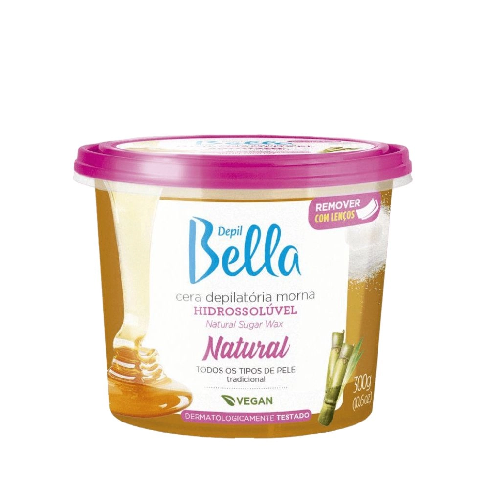 Cera Depilatoria Depil Bella Hidrossoluvel Natural 300gr