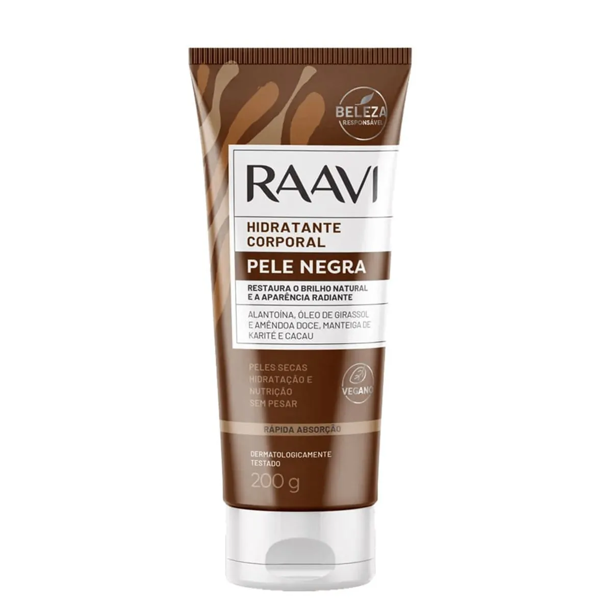 Hidratante Corporal Pele Negra Raavi Bisnaga 200g