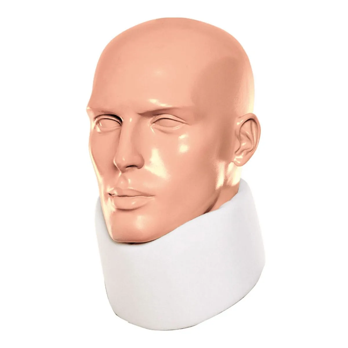 Colar Cervical de Espuma Noturno Branco M - Ideal