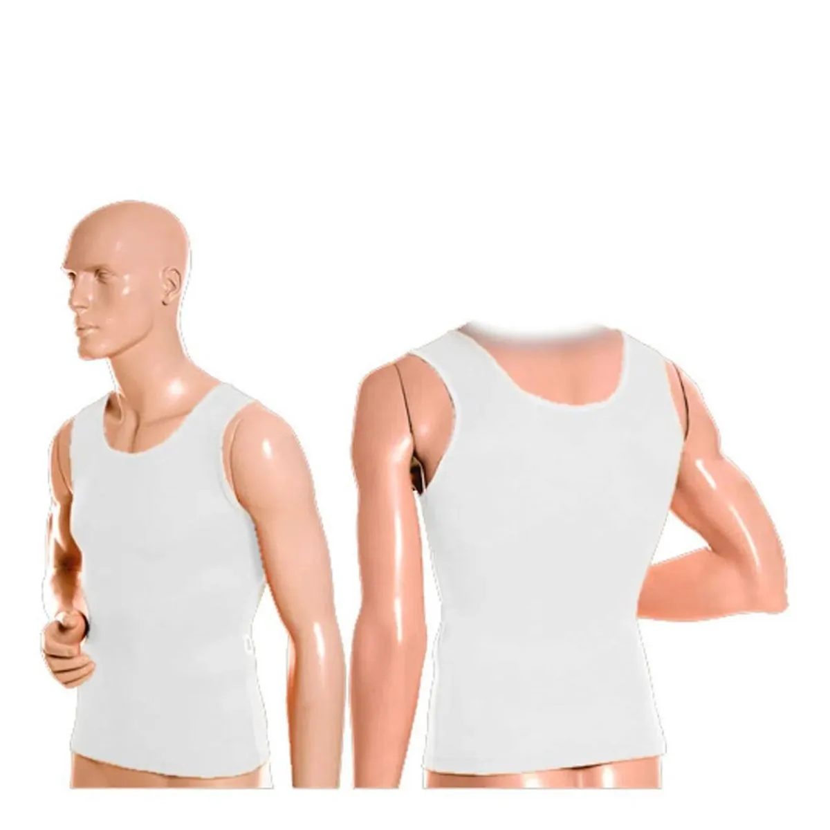 Cinta Modeladora e Postural Masculina Branco XGG - Ideal