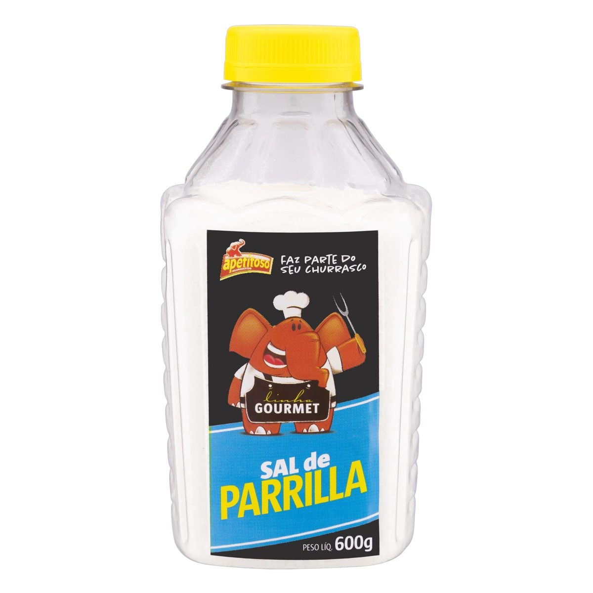 Sal De Parrilla Apetitoso Alimentos Gourmet Frasco 600g