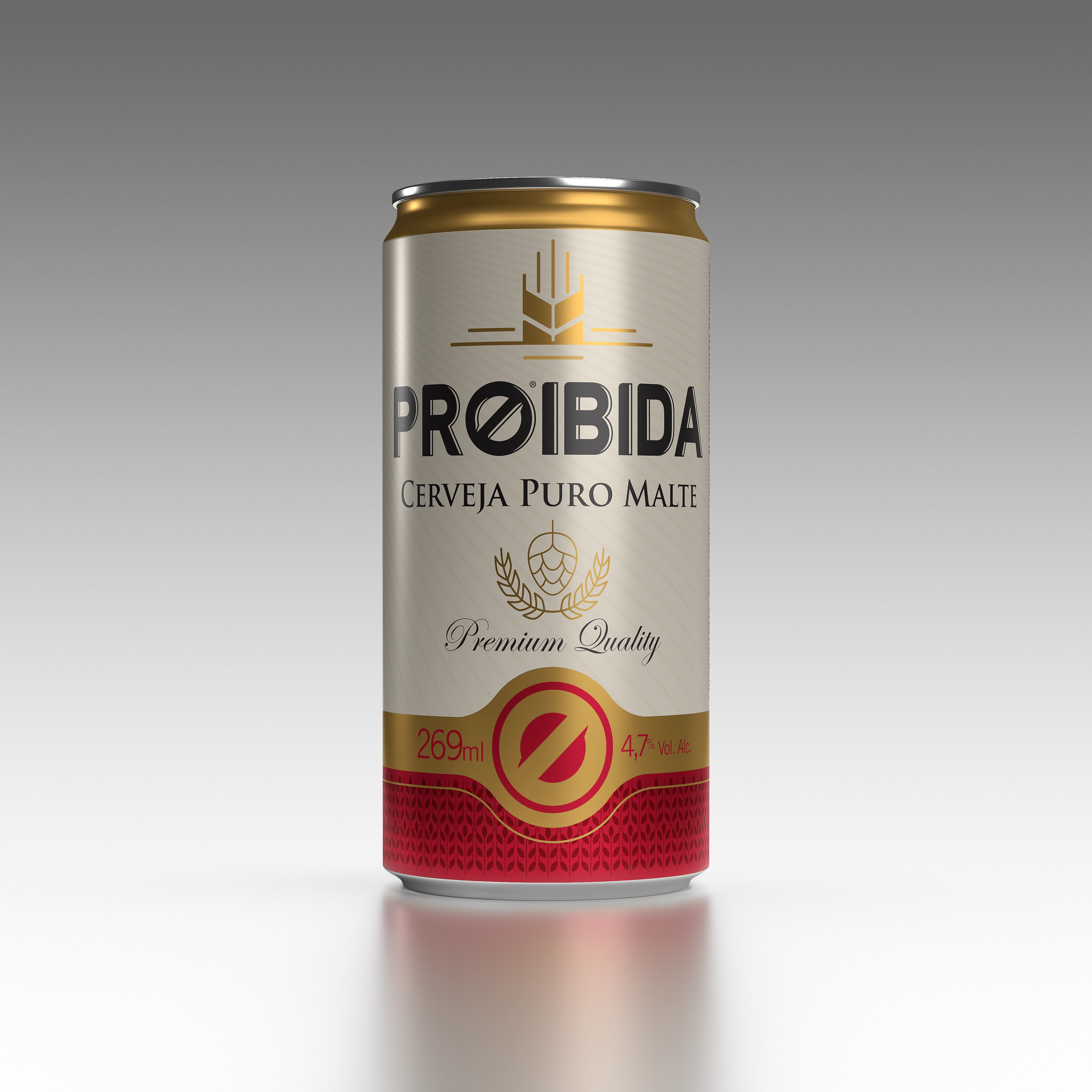 Cerveja Puro Malte Proibida Lata 269ml