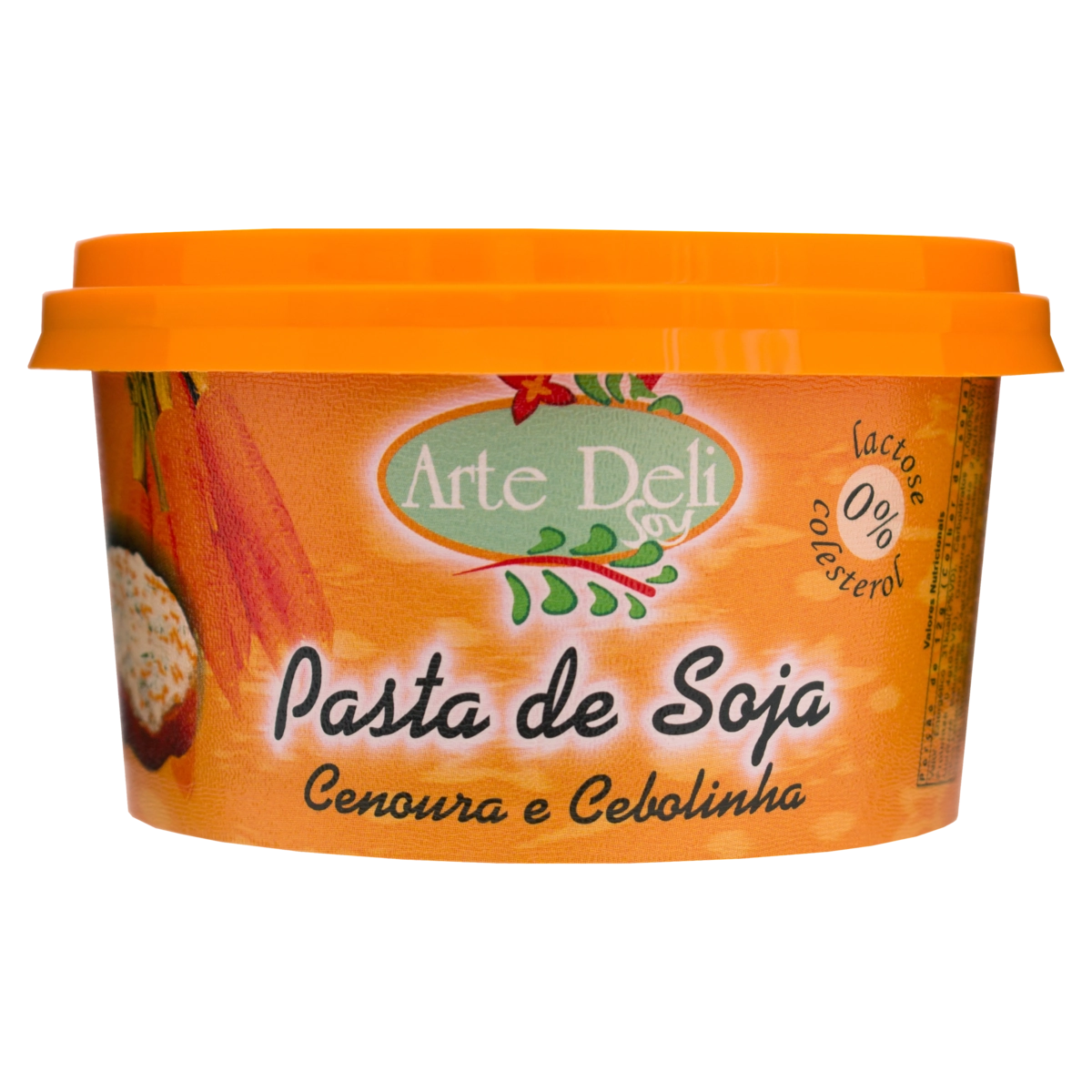 Pasta De Soja Cenoura E Cebolinha Zero Lactose Arte Deli Soy Pote 150g