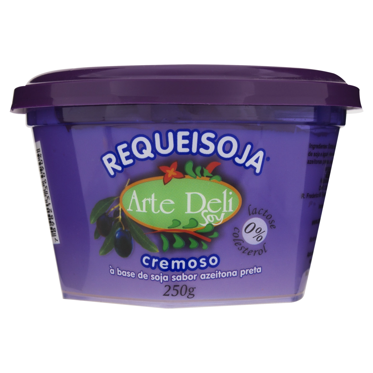 Requeisoja Cremoso Azeitona Preta Zero Lactose Arte Deli Pote 250g