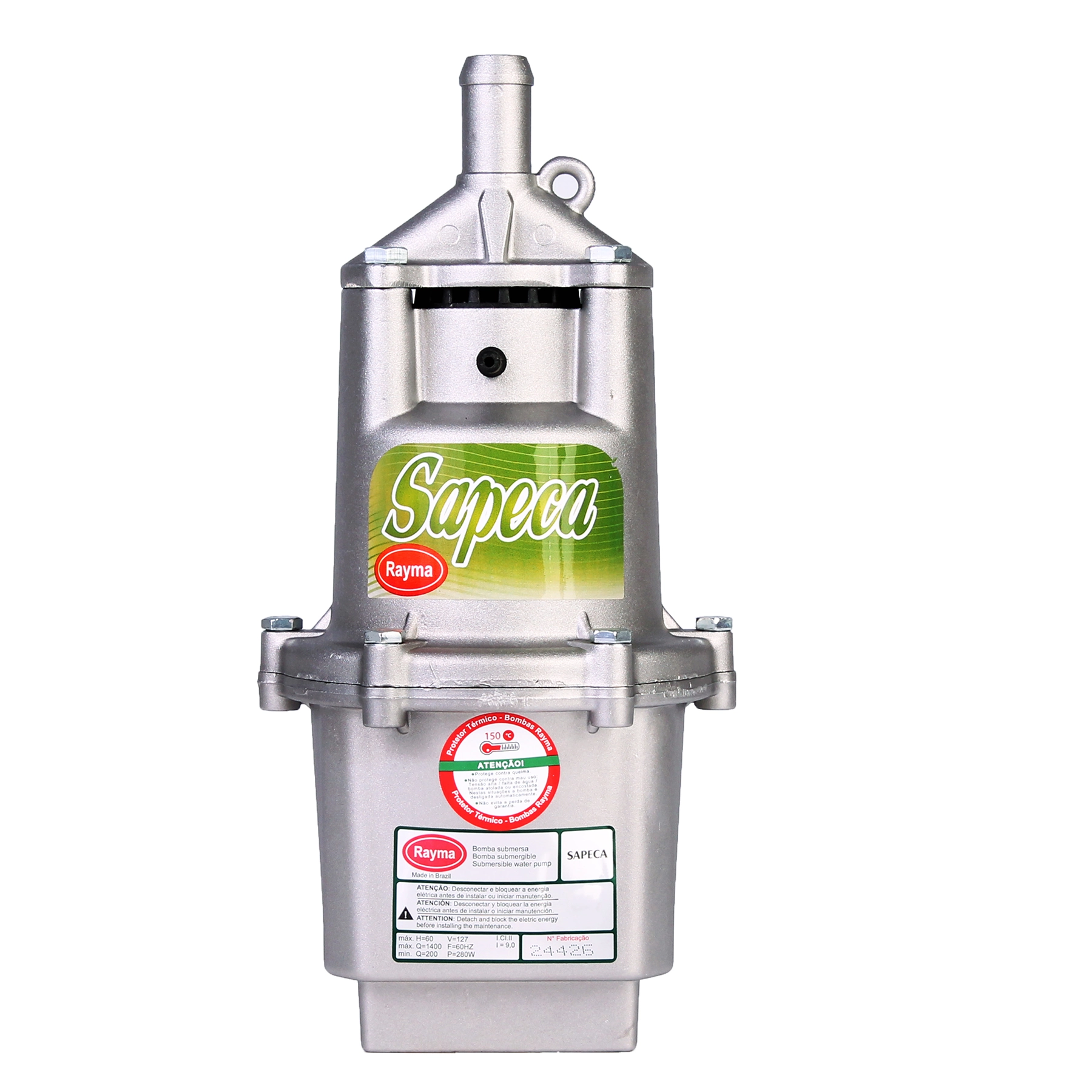 Bomba de Água Submersa Sapeca 220V 280 Watts Rayma