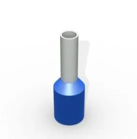 Terminal Pre Isolado Tubular 2,5mm Az